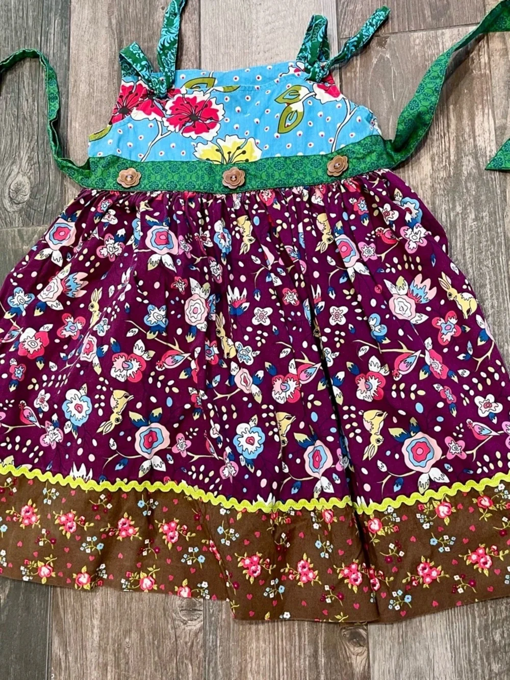 Matilda Jane Little Girl Size 6 Dresses and Top Lot Of 3 Knot Dresses